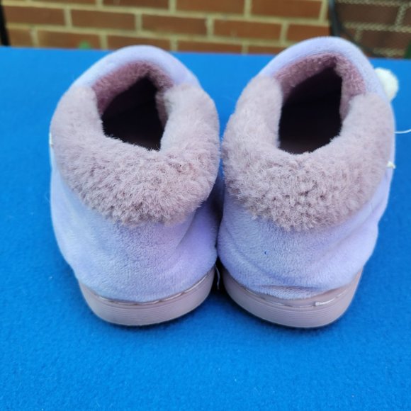 Plush Warm Slippers for Girls Wintex Fauz Fur Lined - Little Girls 13.5-14 - Picture 2 of 4